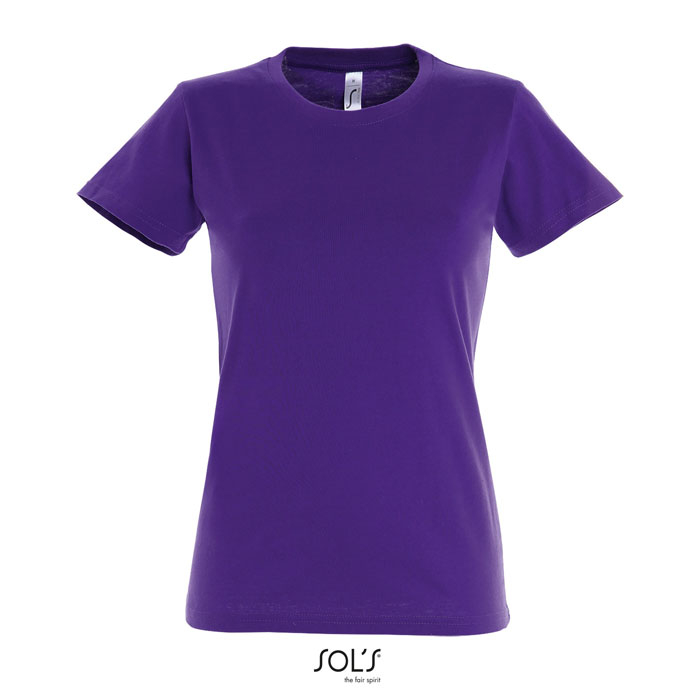 Tshirt femme publicitaire coton 190g - IMPERIAL Violet foncé